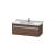 Duravit KT666502121 Ketho 39 3/8" Wall Mount Single Bathroom Vanity with One Drawer in Walnut Dark