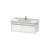 Duravit KT666502222 Ketho 39 3/8" Wall Mount Single Bathroom Vanity with One Drawer in White High Gloss