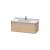 Duravit KT666503030 Ketho 39 3/8" Wall Mount Single Bathroom Vanity with One Drawer in Natural Oak