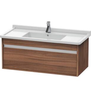 Duravit KT666507979 Ketho 39 3/8" Wall Mount Single Bathroom Vanity with One Drawer in Natural Walnut