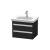 Duravit KT665001616 Ketho 25 5/8" Wall Mount Single Bathroom Vanity with Two Drawers in Black Oak