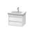 Duravit KT665002222 Ketho 25 5/8" Wall Mount Single Bathroom Vanity with Two Drawers in White High Gloss