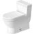 Duravit 2120012001 Starck 3 Single Flush One-Piece Floor Mounted Elongated Toilet in Hygiene Glaze