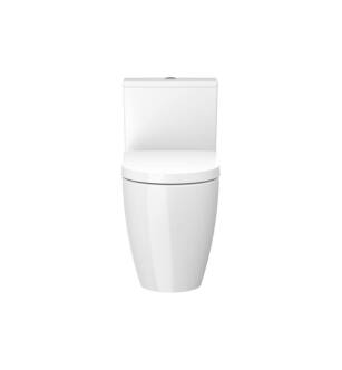 Duravit 2173010085 ME by Starck Single Flush One-Piece Floor Mounted Rimless Elongated Toilet in White