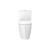 Duravit 2173010085 ME by Starck Single Flush One-Piece Floor Mounted Rimless Elongated Toilet in White