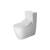 Duravit 2171512085 ME by Starck 28" Single Flush Two-Piece Floor Mounted Elongated Toilet in White Hygiene Glaze