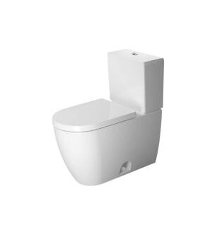 Duravit 2171012000 ME by Starck Dual Flush Two-Piece Floor Mounted Elongated Toilet in White Hygiene Glaze
