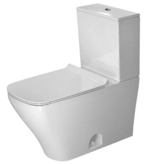 Duravit 2160012000 DuraStyle 15 3/4" Dual Flush Two-Piece Floor Mounted Elongated Toilet in White Hygiene Glaze
