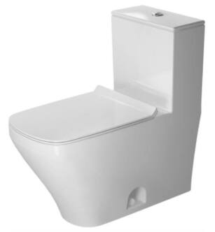 Duravit 2157012085 DuraStyle Single Flush One-Piece Floor Mounted Close Coupled Elongated Toilet in White Hygiene Glaze