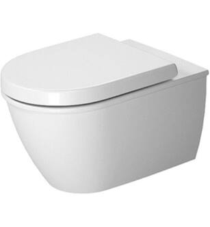 Duravit 2545092092 Darling New 21 1/4" Dual Flush One-Piece Wall Mounted Elongated Toilet in White Hygiene Glaze