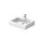 Duravit 04546000271 Vero 23 5/8" Wall Mount Bathroom Sink with Overflow and Tap Platform in White with WonderGliss / Ground