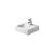 Duravit 0454500027 Vero 19 5/8" Wall Mount Bathroom Sink with Overflow and Tap Platform in White / Ground