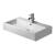 Duravit 04547000301 Vero 27 1/2" Wall Mount Bathroom Sink with Overflow and Tap Platform in White with WonderGliss / Glazed Underside