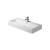Duravit 04541000001 Vero 39 3/8" Wall Mount Bathroom Sink with Overflow and Tap Platform in White with WonderGliss / Glazed Underside