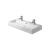 Duravit 0454100024 Vero 39 3/8" Wall Mount Bathroom Sink with Overflow and Tap Platform in White / Glazed Underside