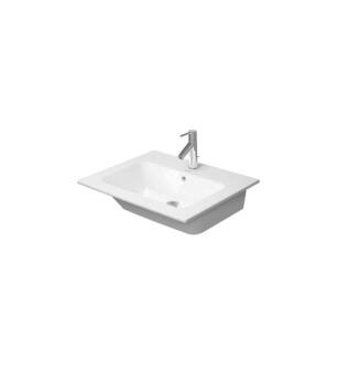 Duravit 2336630060 ME by Starck 24 3/4" Wall Mount Bathroom Sink with Overflow and Tap Platform in White