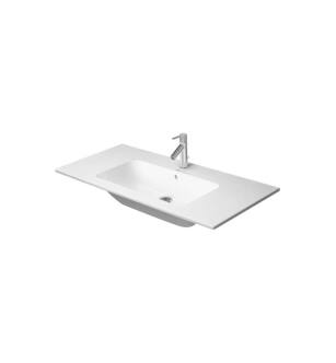 Duravit 2336100060 ME by Starck 40 1/2" Wall Mount Bathroom Sink with Overflow and Tap Platform in White
