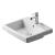 Duravit 03155500001 Vero 21 5/8" Drop In Vanity Bathroom Sink with Overflow and Tap Platform in White with WonderGliss