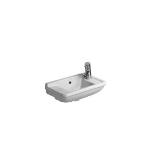 Duravit 0751500008 Starck 3 19 3/4" Wall Mount Bathroom Sink with Overflow and Tap Platform in White / Glazed Underside