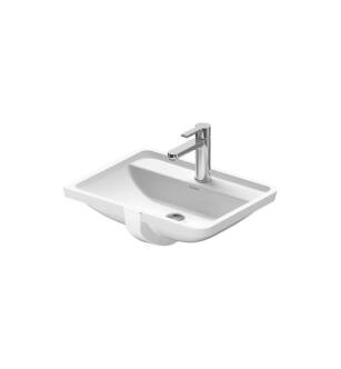 Duravit 0302490030 Starck 3 20 5/8" Undermount Bathroom Sink with Overflow and Tap Platform in White