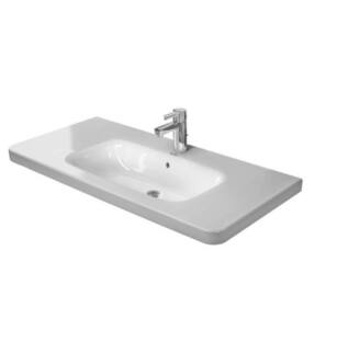 Duravit 2320100030 DuraStyle 39 3/8" Drop In Vanity Bathroom Sink with Overflow and Tap Platform in White / Glazed Underside