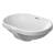 Duravit 03364300001 Foster 18 1/8" Undermount Bathroom Sink with Overflow in White with WonderGliss