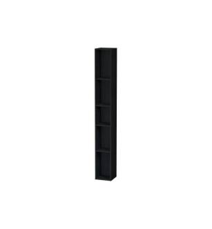 Duravit LC120601616 L-Cube 7 1/8" Wall Mount Vertical Shelf Element with Five Compartments in Black Oak