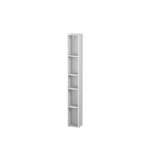 Duravit LC120601818 L-Cube 7 1/8" Wall Mount Vertical Shelf Element with Five Compartments in White Matte