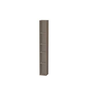 Duravit LC120603535 L-Cube 7 1/8" Wall Mount Vertical Shelf Element with Five Compartments in Oak Terra
