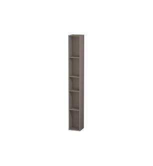 Duravit LC120604343 L-Cube 7 1/8" Wall Mount Vertical Shelf Element with Five Compartments in Basalt Matte