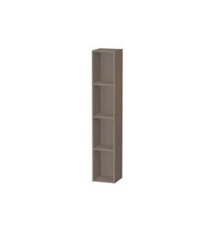 Duravit LC120503535 L-Cube 7 1/8" Wall Mount Vertical Shelf Element with Four Compartments in Oak Terra