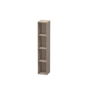 Duravit LC120507575 L-Cube 7 1/8" Wall Mount Vertical Shelf Element with Four Compartments in Linen