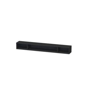 Duravit LC120101616 L-Cube 39 3/8" Wall Mount Horizontal Shelf Element with Three Compartments in Black Oak