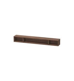 Duravit LC120102121 L-Cube 39 3/8" Wall Mount Horizontal Shelf Element with Three Compartments in Walnut Dark