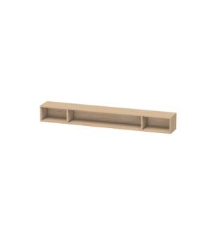 Duravit LC120103030 L-Cube 39 3/8" Wall Mount Horizontal Shelf Element with Three Compartments in Natural Oak