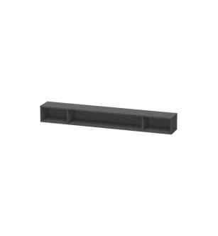 Duravit LC120104949 L-Cube 39 3/8" Wall Mount Horizontal Shelf Element with Three Compartments in Graphite Matte
