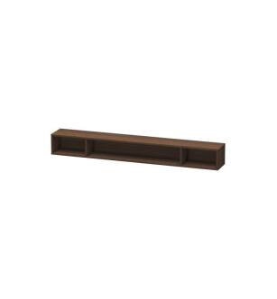 Duravit LC120106969 L-Cube 39 3/8" Wall Mount Horizontal Shelf Element with Three Compartments in Walnut Brushed
