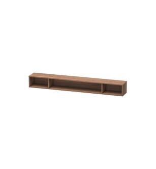 Duravit LC120107979 L-Cube 39 3/8" Wall Mount Horizontal Shelf Element with Three Compartments in Natural Walnut