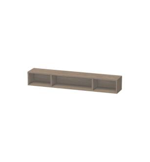Duravit LC120003535 L-Cube 31 1/2" Wall Mount Horizontal Shelf Element with Three Compartments in Oak Terra