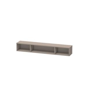 Duravit LC120004343 L-Cube 31 1/2" Wall Mount Horizontal Shelf Element with Three Compartments in Basalt Matte