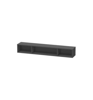 Duravit LC120004949 L-Cube 31 1/2" Wall Mount Horizontal Shelf Element with Three Compartments in Graphite Matte