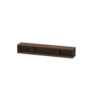 Duravit LC120006969 L-Cube 31 1/2" Wall Mount Horizontal Shelf Element with Three Compartments in Walnut Brushed