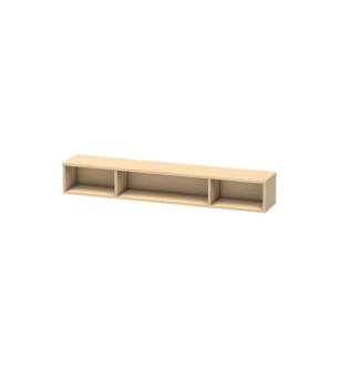 Duravit LC120007171 L-Cube 31 1/2" Wall Mount Horizontal Shelf Element with Three Compartments in Mediterranean Oak