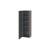 Duravit LC1181L4343 L Cube 19 5/8" Wall Mount Tall Linen Cabinet with Four Glass Shelves in Basalt Matte