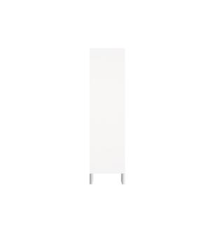 Duravit LC1181R1818 L Cube 19 5/8" Wall Mount Tall Linen Cabinet with Four Glass Shelves in White Matte