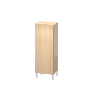Duravit LC1179L7171 L Cube 19 5/8" Wall Mount Semi-Tall Linen Cabinet with One Door in Mediterranean Oak