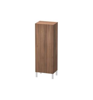 Duravit LC1179L7979 L Cube 19 5/8" Wall Mount Semi-Tall Linen Cabinet with One Door in Natural Walnut