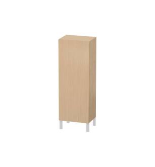 Duravit LC1179R3030 L Cube 19 5/8" Wall Mount Semi-Tall Linen Cabinet with One Door in Natural Oak