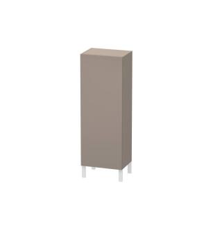 Duravit LC1179R4343 L Cube 19 5/8" Wall Mount Semi-Tall Linen Cabinet with One Door in Basalt Matte