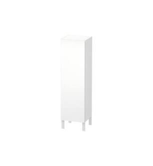 Duravit LC1178L1818 L Cube 15 3/4" Wall Mount Semi-Tall Linen Cabinet with One Door in White Matte